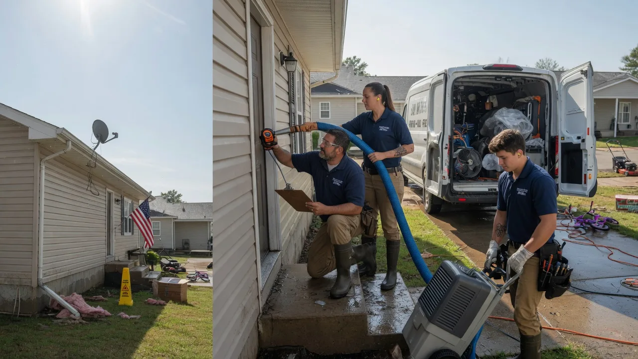 Ceiling Water Damage Restoration in Blackwell, OK near me